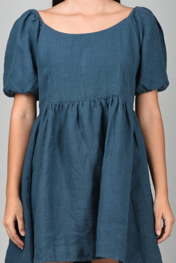 Drop Waist Dress Blue - Image 2