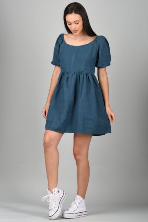 Drop Waist Dress Blue
