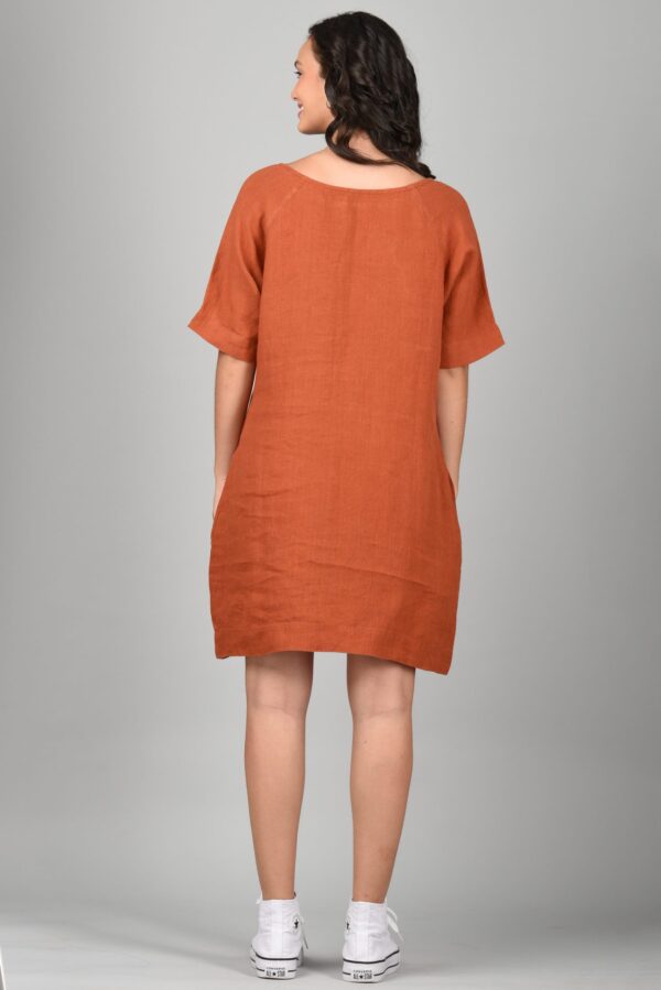 Midi Dress Orange - Image 3