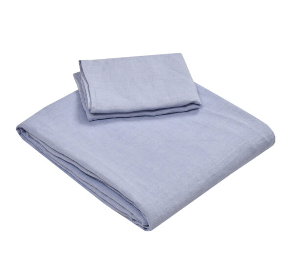 Bed Cover Light Blue - Image 4