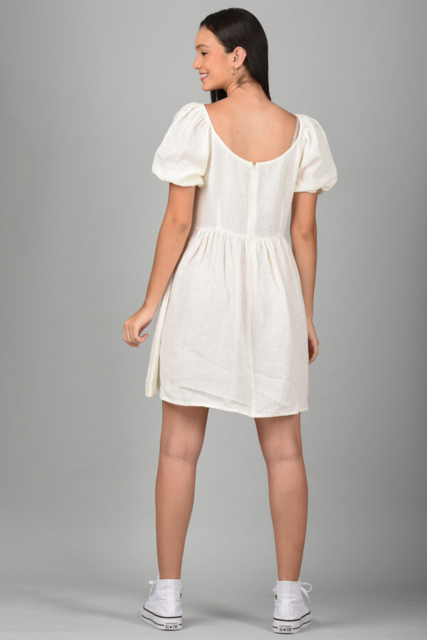 Drop Waist Dress Off White - Image 5