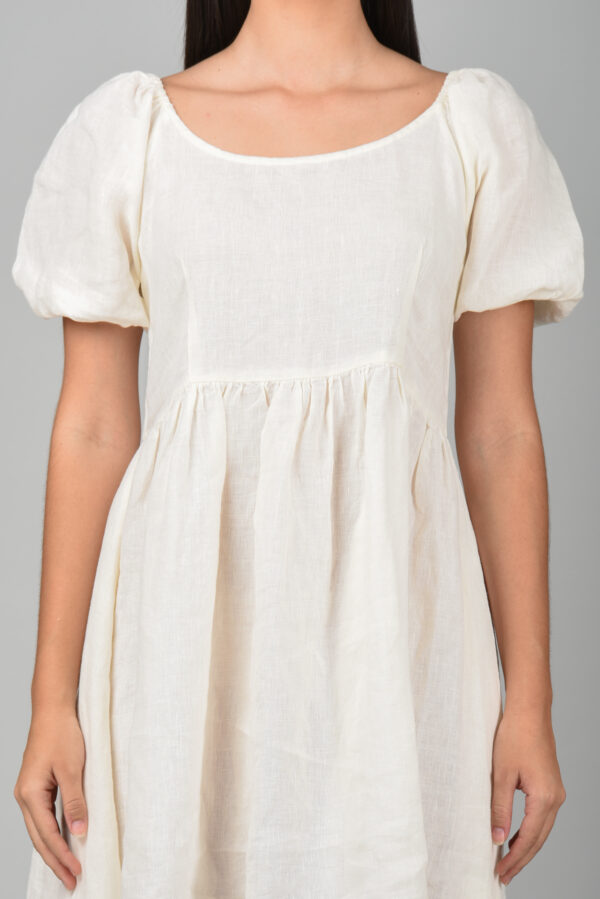 Drop Waist Dress Off White - Image 6