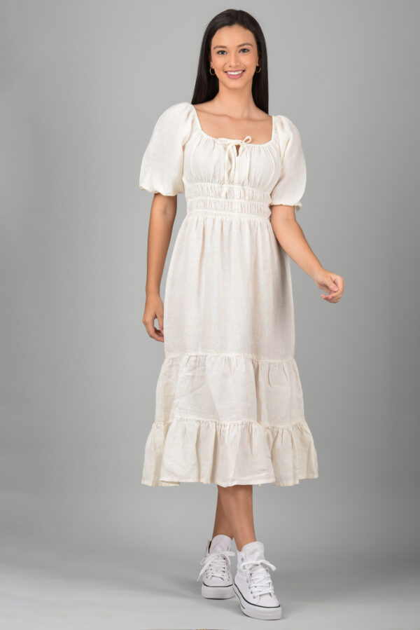 Long Midi Dress White - Image 2