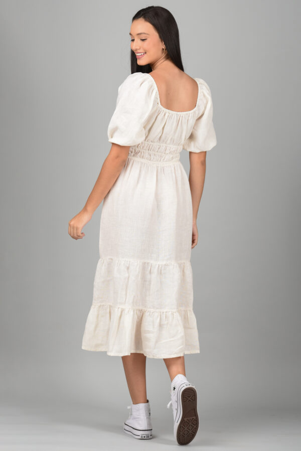 Long Midi Dress White - Image 6