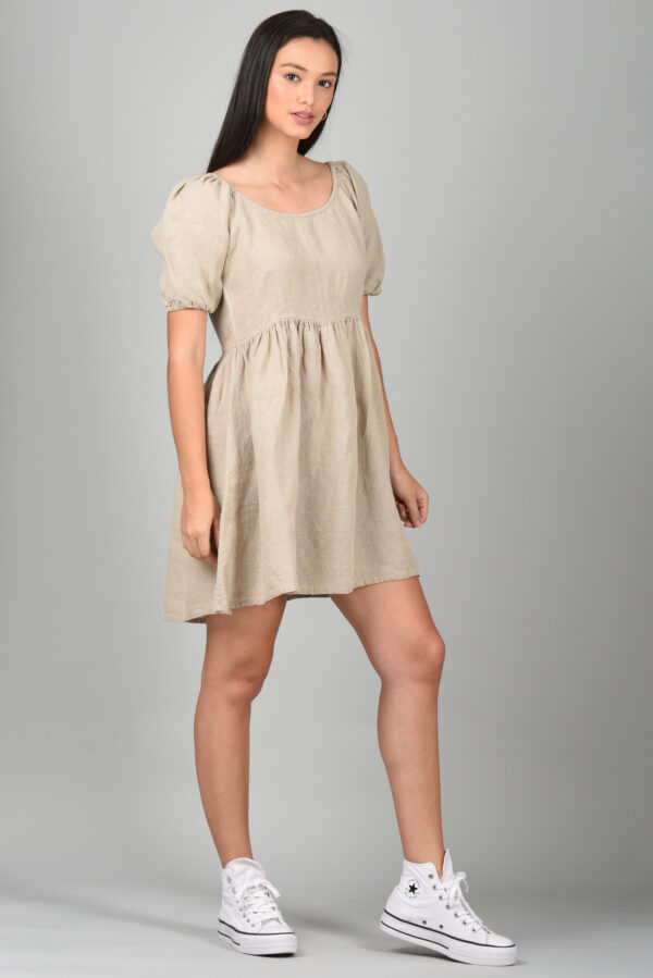 Drop Waist Dress Natural - Image 4