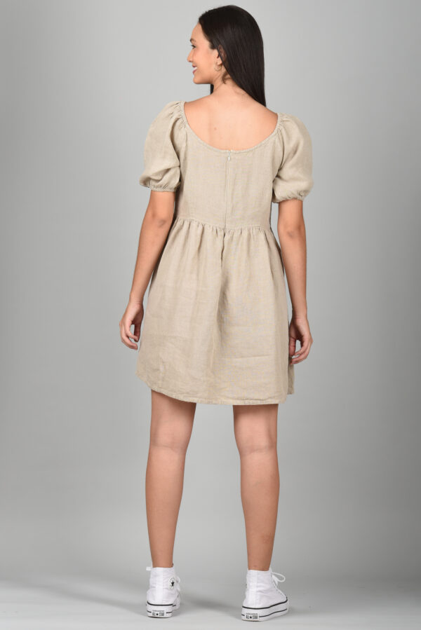 Drop Waist Dress Natural - Image 6