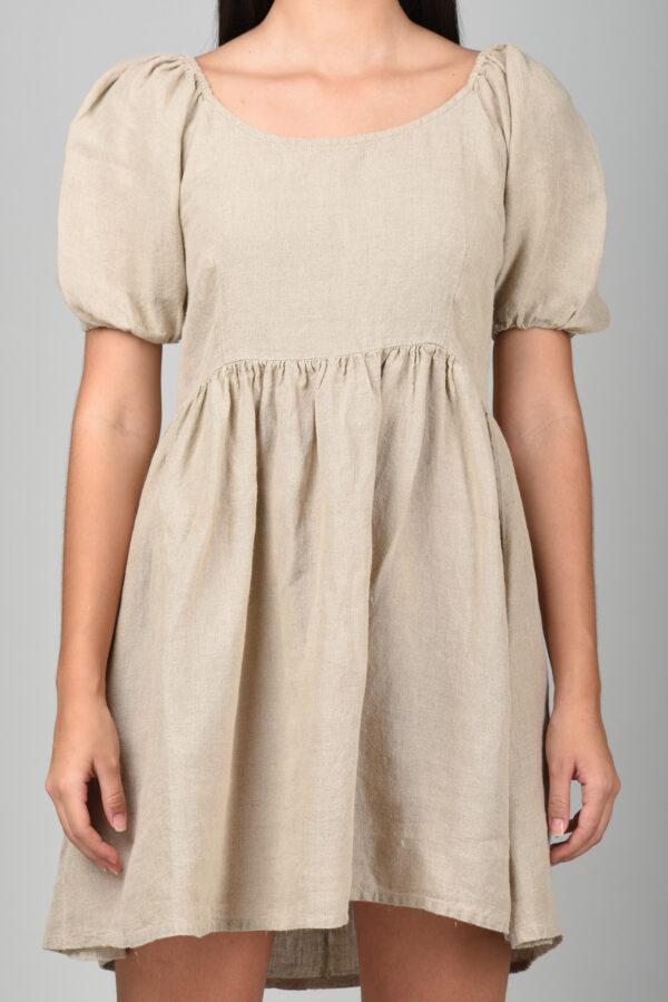 Drop Waist Dress Natural - Image 7
