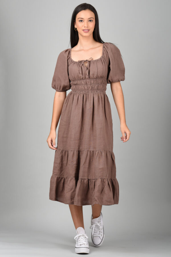 Long Midi Dress Brown