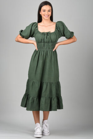 Long Midi Dress Green
