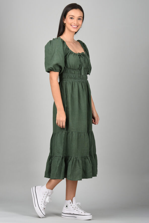 Long Midi Dress Green - Image 3