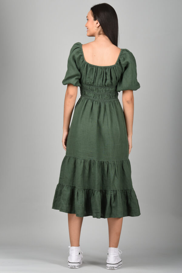 Long Midi Dress Green - Image 5
