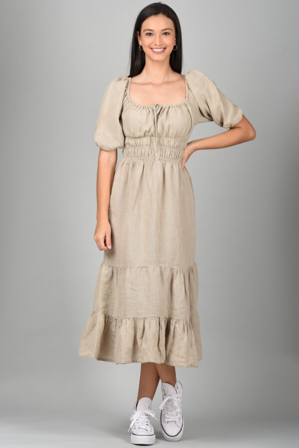 Long Midi Dress Natural