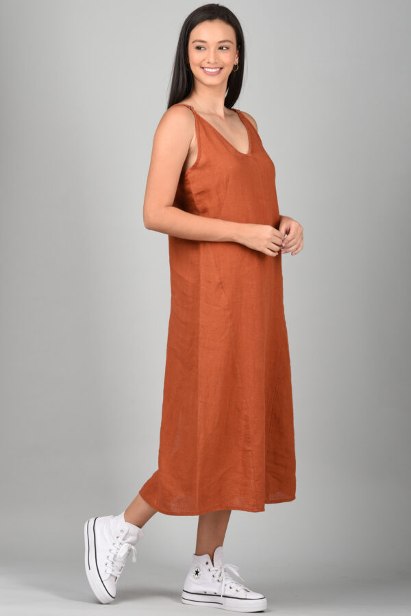 Long dress Orange - Image 3
