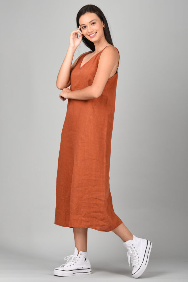 Long dress Orange - Image 4