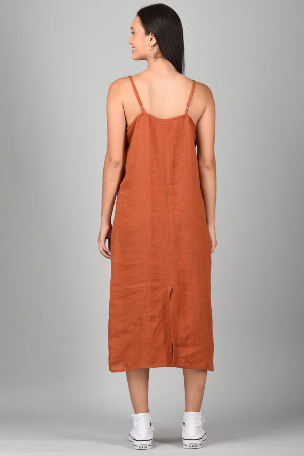 Long dress Orange - Image 5