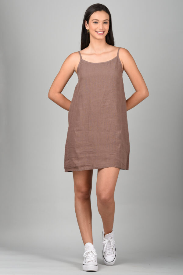 Slip dress Brown - Image 2