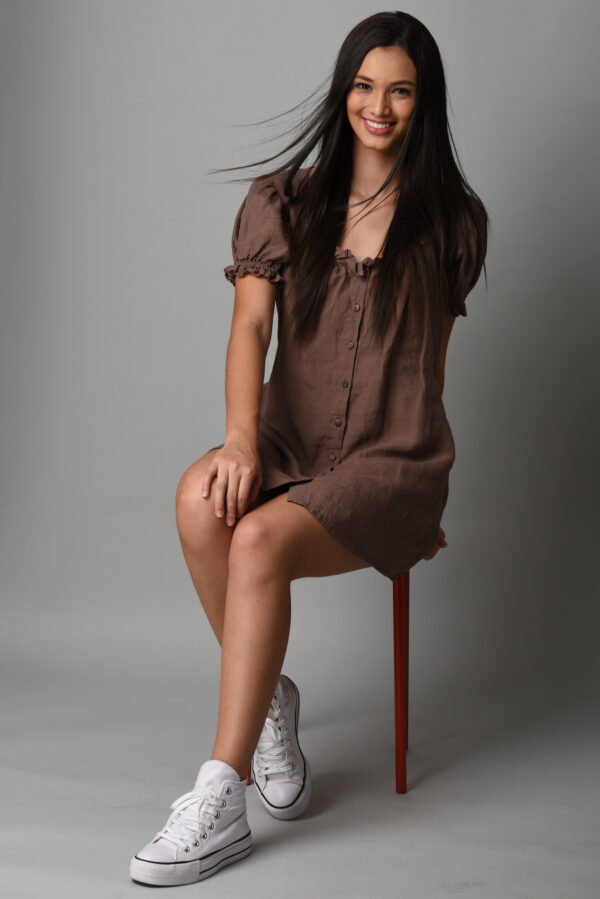 Midi Dress Brown - Image 4