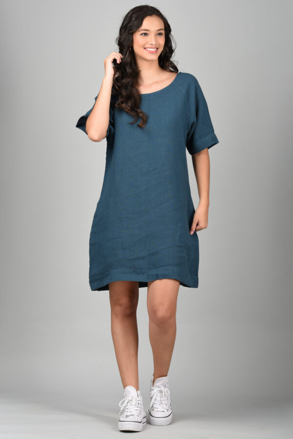 Midi Dress Blue - Image 3