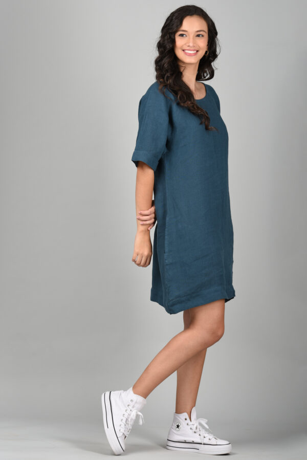 Midi Dress Blue - Image 4