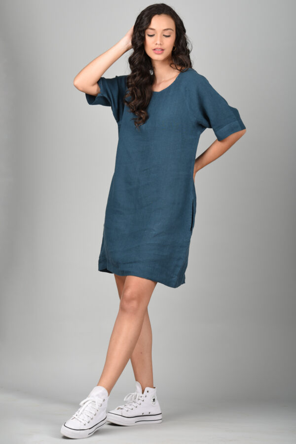 Midi Dress Blue - Image 5