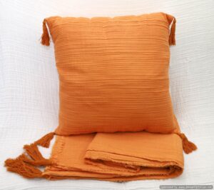 Comfortable Cushion Cover (Orange)