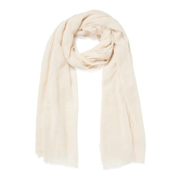 Linen Scarf Off White