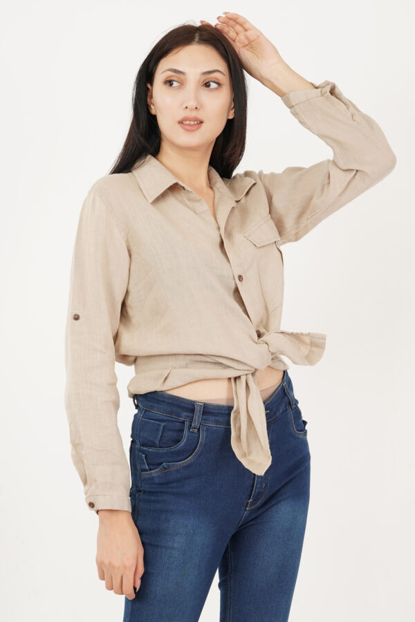 Linen Shirt Natural - Image 2
