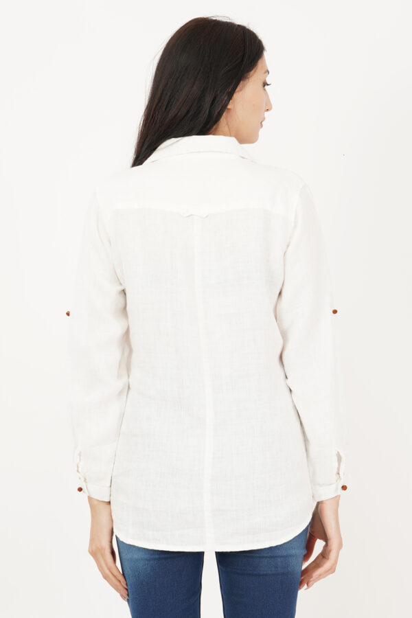 Linen Shirt Off White - Image 2