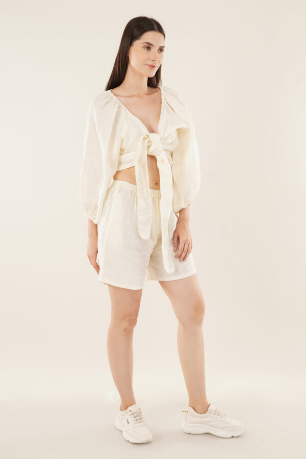Top & Short Set Off White - Image 2