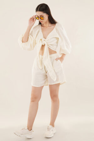 Top & Short Set Off White