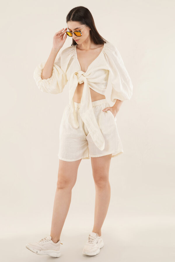 Top & Short Set Off White