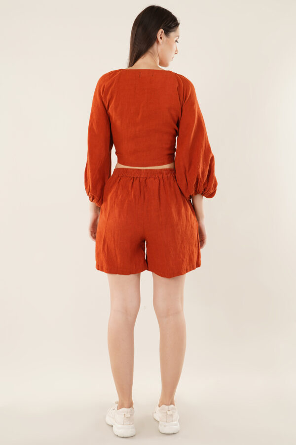 Top & Short Set Orange - Image 6