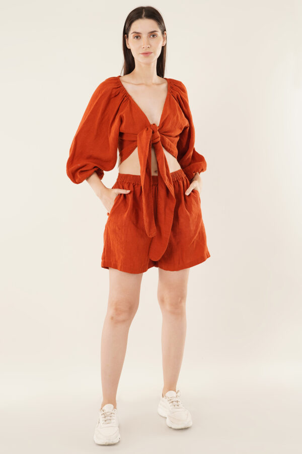 Top & Short Set Orange - Image 5