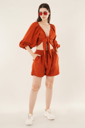 Top & Short Set Orange