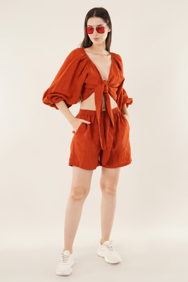 Top & Short Set Orange