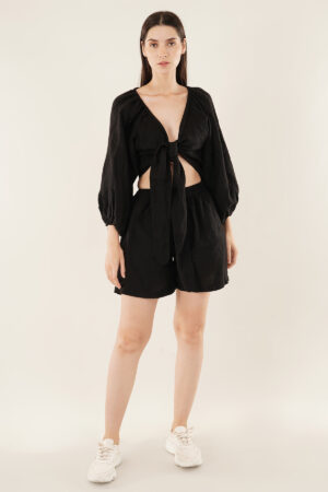 Top & Short Set Black