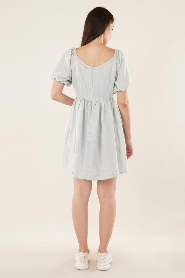 Drop Waist Dress Sky Blue - Image 2