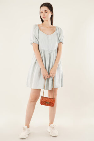 Drop Waist Dress Sky Blue
