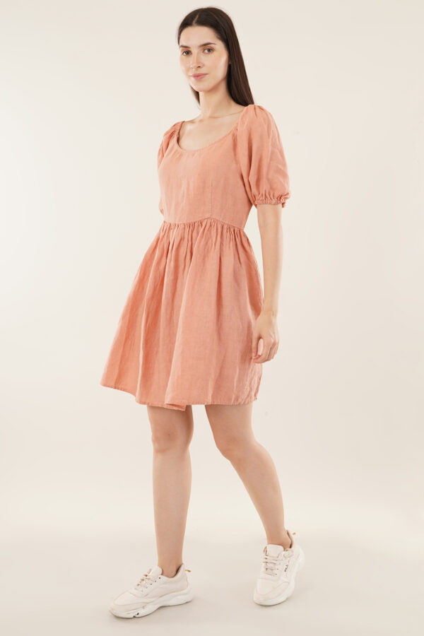 Drop Waist Dress Blush - Image 3