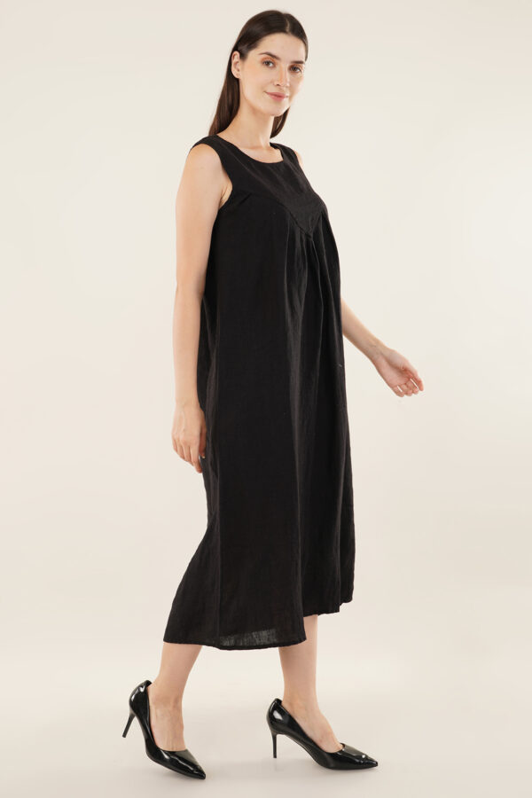 Long dress Sleeveless Black - Image 3