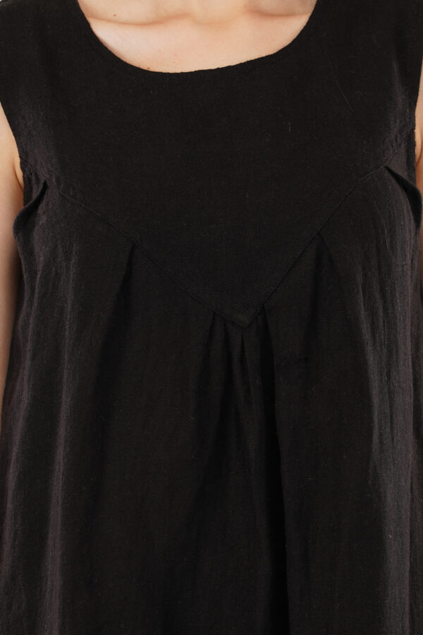 Long dress Sleeveless Black - Image 4