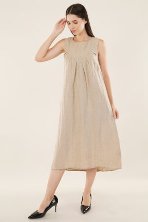 Long dress Sleeveless Natural